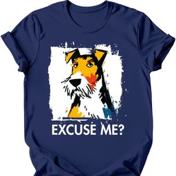 Wire Haired Fox Terrier Excuse Me Dog T Shirt Gift For Dog Lover