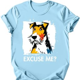 Wire Haired Fox Terrier Excuse Me Dog T Shirt Gift For Dog Lover
