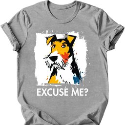 Wire Haired Fox Terrier Excuse Me Dog T Shirt Gift For Dog Lover