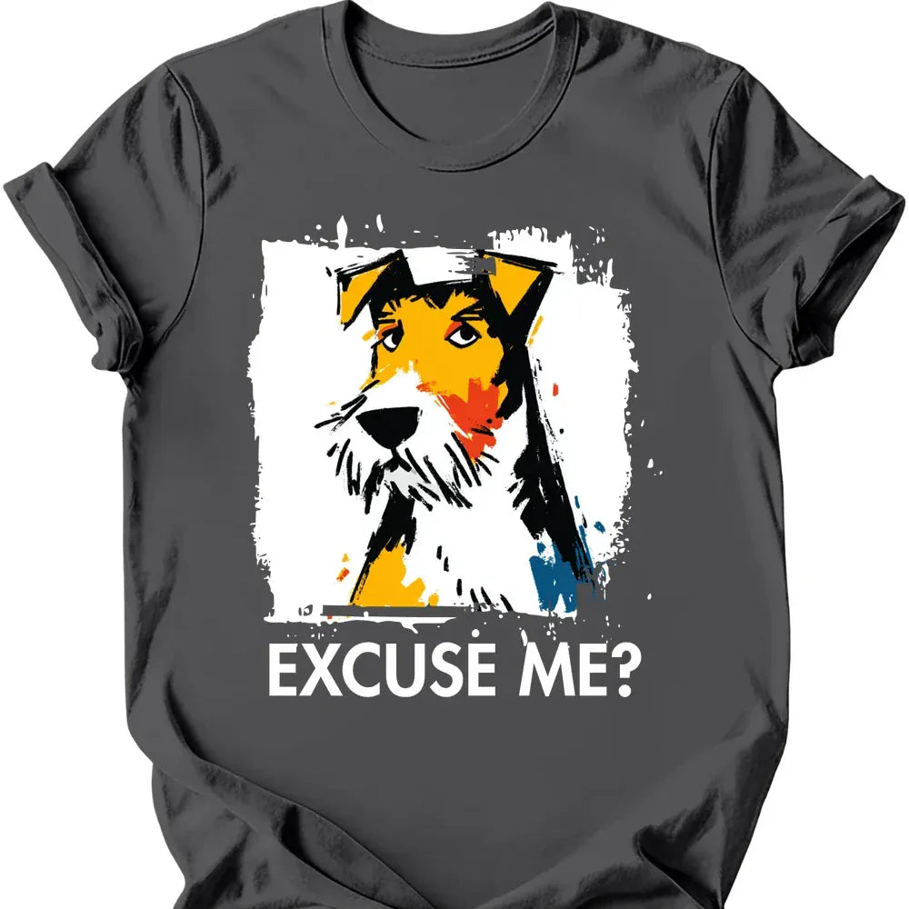 Wire Haired Fox Terrier Excuse Me Dog T Shirt Gift For Dog Lover