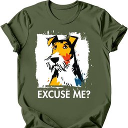 Wire Haired Fox Terrier Excuse Me Dog T Shirt Gift For Dog Lover