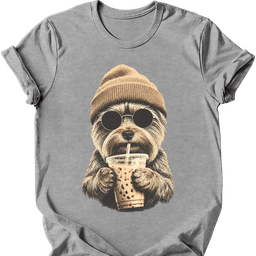 Yorkshire Terrier Hipster Dog T Shirt Gift For Dog Lover