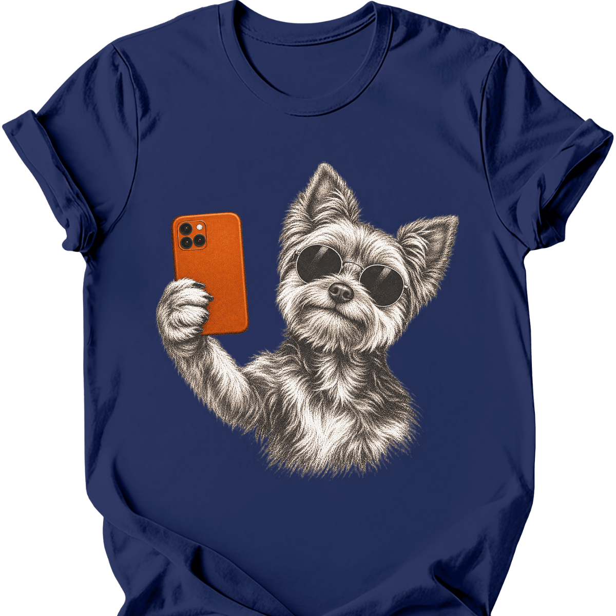 Yorkshire Terrier Selfie Dog T Shirt Gift For Dog Lover