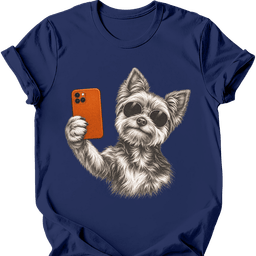 Yorkshire Terrier Selfie Dog T Shirt Gift For Dog Lover