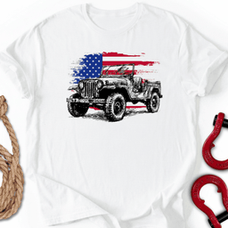 Retro Patriot T Shirt Gift For Offroad Enthusiast