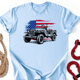 Retro Patriot T Shirt Gift For Offroad Enthusiast
