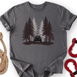 Forest Silhouette T Shirt Gift For Offroad Enthusiast