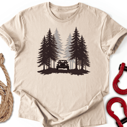 Forest Silhouette T Shirt Gift For Offroad Enthusiast