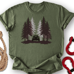 Forest Silhouette T Shirt Gift For Offroad Enthusiast