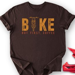 Coffee And Bike T Shirt Gift For Offroad Enthusiast