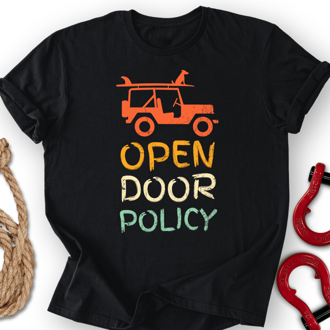 Open Door T Shirt Gift For Offroad Enthusiast
