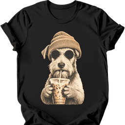 Wire Haired Fox Terrier Hipster Dog T Shirt Gift For Dog Lover