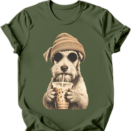 Wire Haired Fox Terrier Hipster Dog T Shirt Gift For Dog Lover