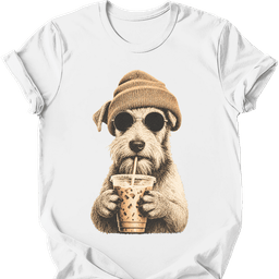Wire Haired Fox Terrier Hipster Dog T Shirt Gift For Dog Lover