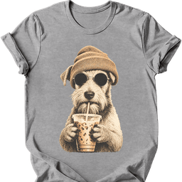 Wire Haired Fox Terrier Hipster Dog T Shirt Gift For Dog Lover