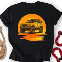 80s Sunset T Shirt Gift For Offroad Enthusiast