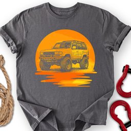 80s Sunset T Shirt Gift For Offroad Enthusiast