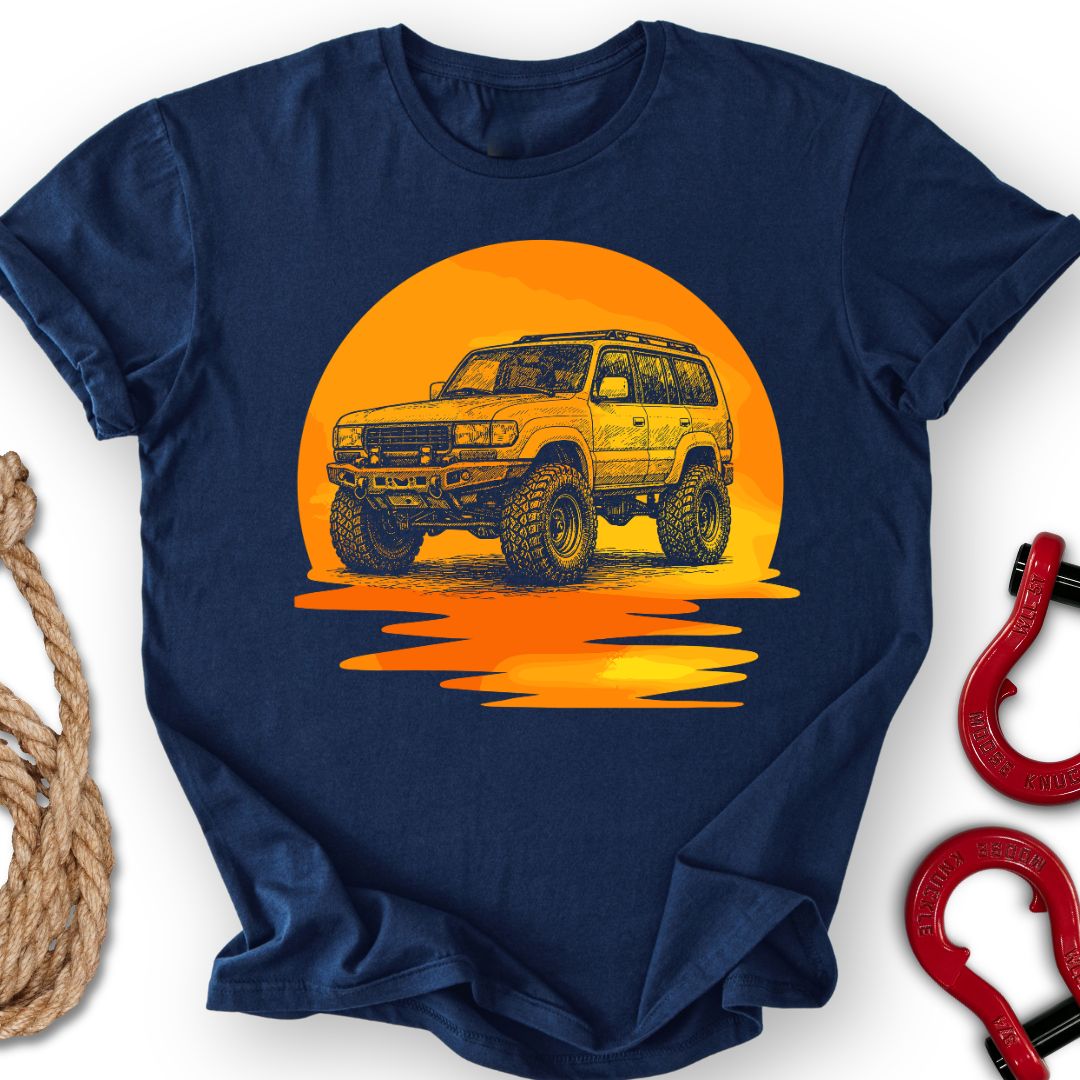 80s Sunset T Shirt Gift For Offroad Enthusiast