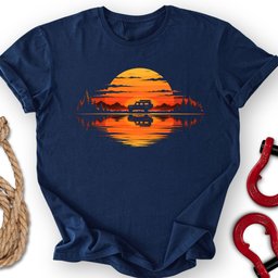 Landie Sunset T Shirt Gift For Offroad Enthusiast