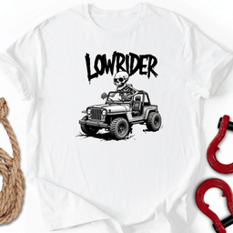 Lowrider Skeleton T Shirt Gift For Offroad Enthusiast