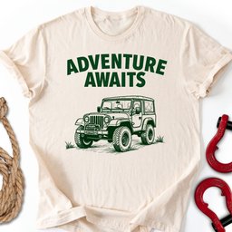Adventure Awaits T Shirt Gift For Offroad Enthusiast