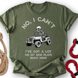 Busy Skeleton T Shirt Gift For Offroad Enthusiast