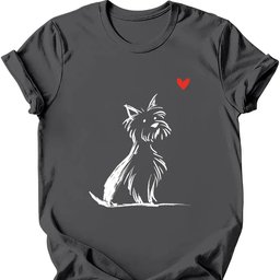 Yorkshire Terrier Sketch Dog T Shirt Gift For Dog Lover