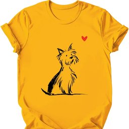 Yorkshire Terrier Sketch Dog T Shirt Gift For Dog Lover