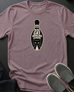 Bowling League Tee Gift For Cat Lover