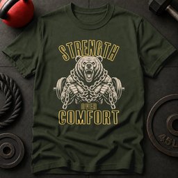 Strength Over Comfort T Shirt Gift For Fitness Lover