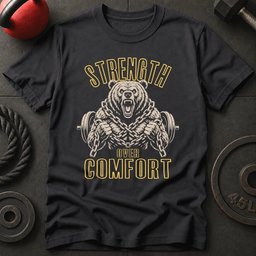 Strength Over Comfort T Shirt Gift For Fitness Lover