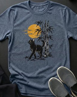 Bamboo Stroll Tee Gift For Cat Lover