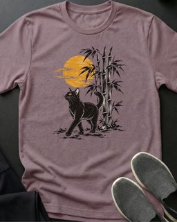 Bamboo Stroll Tee Gift For Cat Lover
