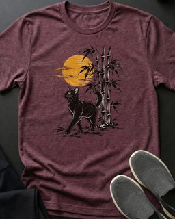 Bamboo Stroll Tee Gift For Cat Lover