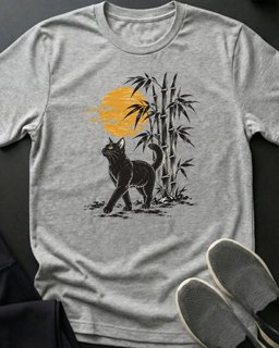 Bamboo Stroll Tee Gift For Cat Lover
