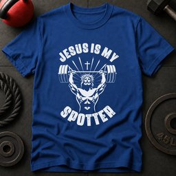 Jesus Is My Spotter T Shirt Gift For Fitness Lover