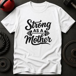 Strong As A Mother Gym T Shirt Gift For Mom