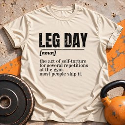 Leg Day Gym T Shirt Gift For Fitness Lover