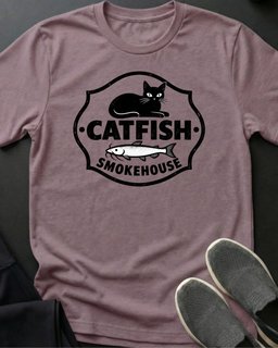 Catfish Smokehouse Tee Gift For Cat Lover