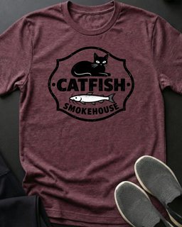 Catfish Smokehouse Tee Gift For Cat Lover