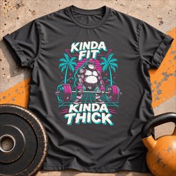 Kinda Fit Kinda Thick T Shirt Gift For Fitness Lover