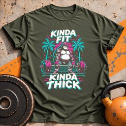 Kinda Fit Kinda Thick T Shirt Gift For Fitness Lover