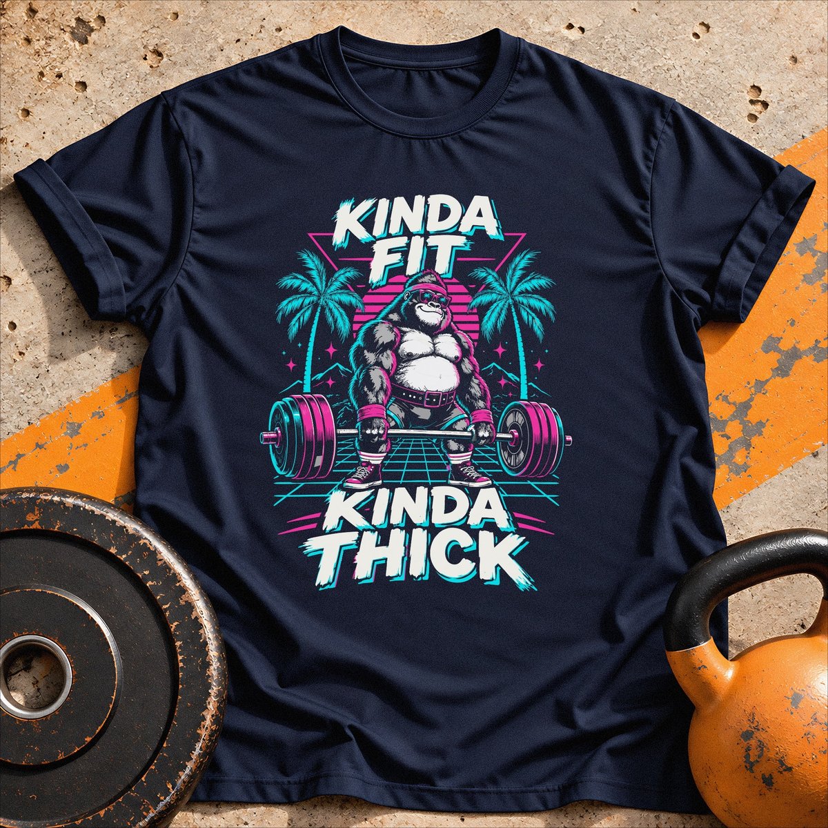 Kinda Fit Kinda Thick T Shirt Gift For Fitness Lover