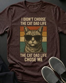 Cat Dad Life Tee Gift For Dad