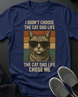 Cat Dad Life Tee Gift For Dad