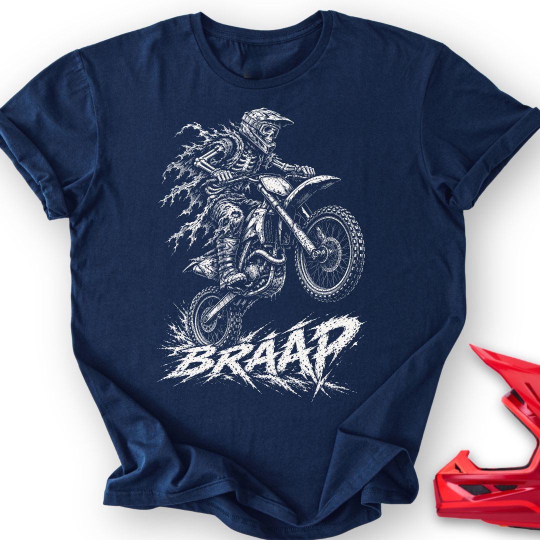 Skeleton Wheelie T Shirt Gift For Offroad Enthusiast