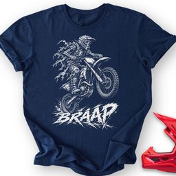 Skeleton Wheelie T Shirt Gift For Offroad Enthusiast