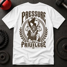 Pressure Is A Privilege T Shirt Gift For Fitness Lover