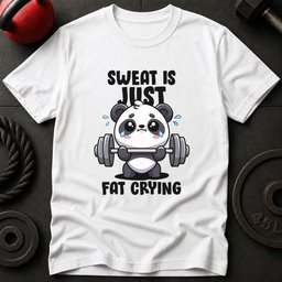 Sweat Is Just Fat Crying T Shirt Gift For Fitness Lover