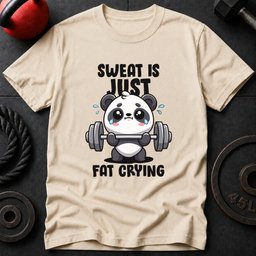 Sweat Is Just Fat Crying T Shirt Gift For Fitness Lover